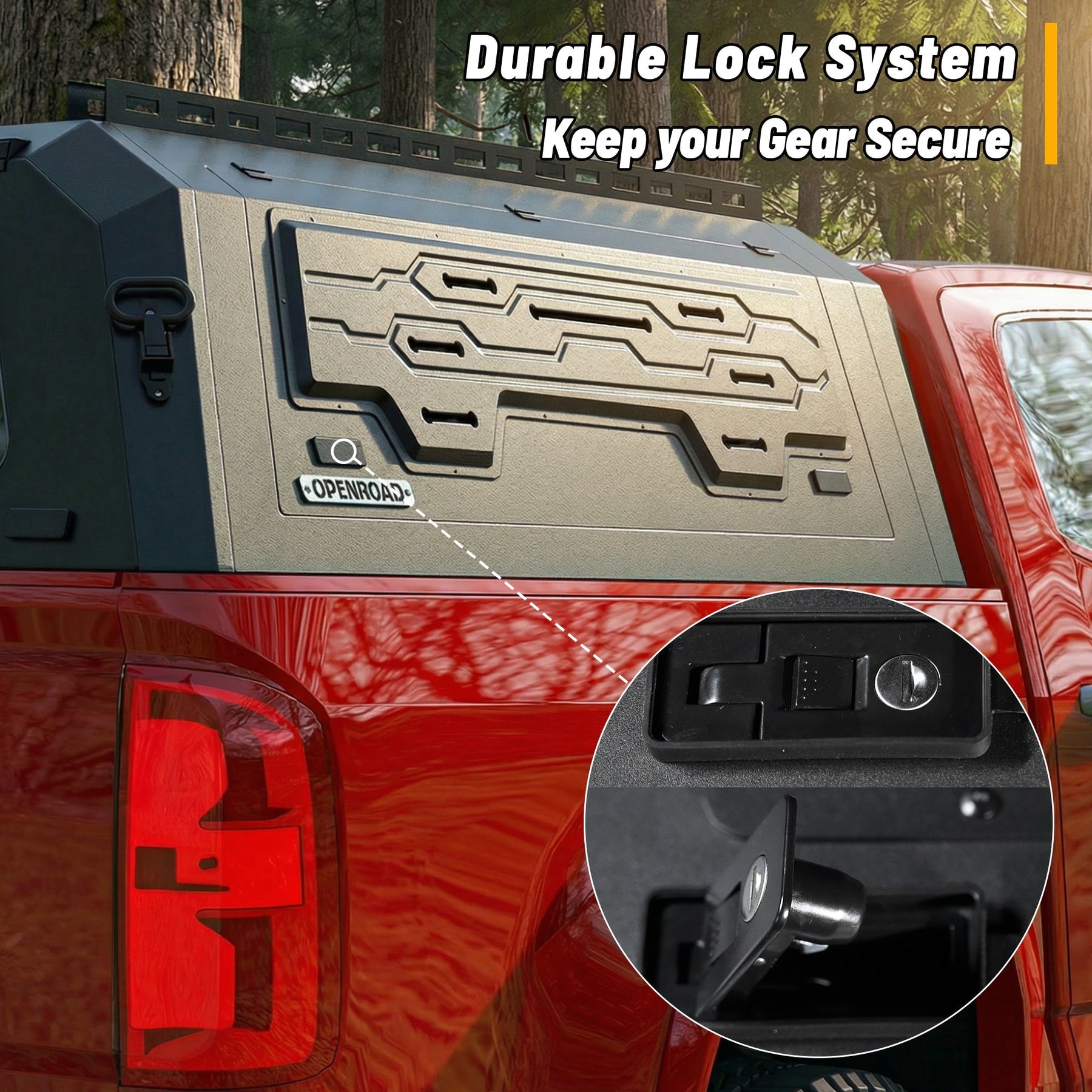 Openroad Aluminum Light Weight Modular Truck Cap for 2023-2026 GM Colorado & Canyon 5ft Bed