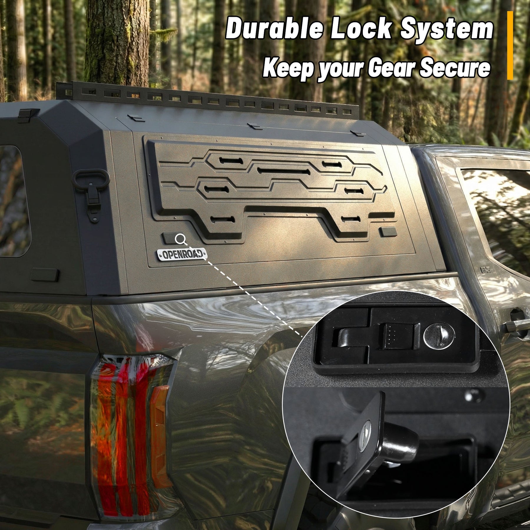 Openroad Aluminum Light Weight Modular Truck Cap for 2022-2026 Toyota Tundra 5.5ft Bed