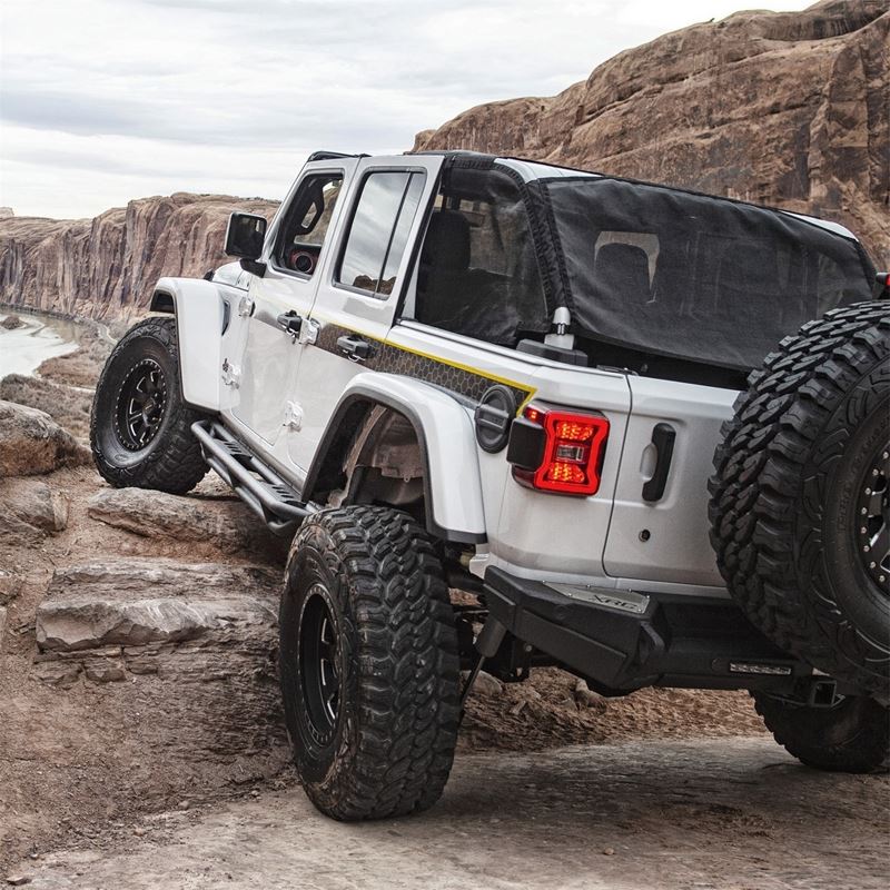 Smittybilt SRC Side Armor with Steps for 2018-2026 Jeep Wrangler JL 4 Door - Recon Recovery