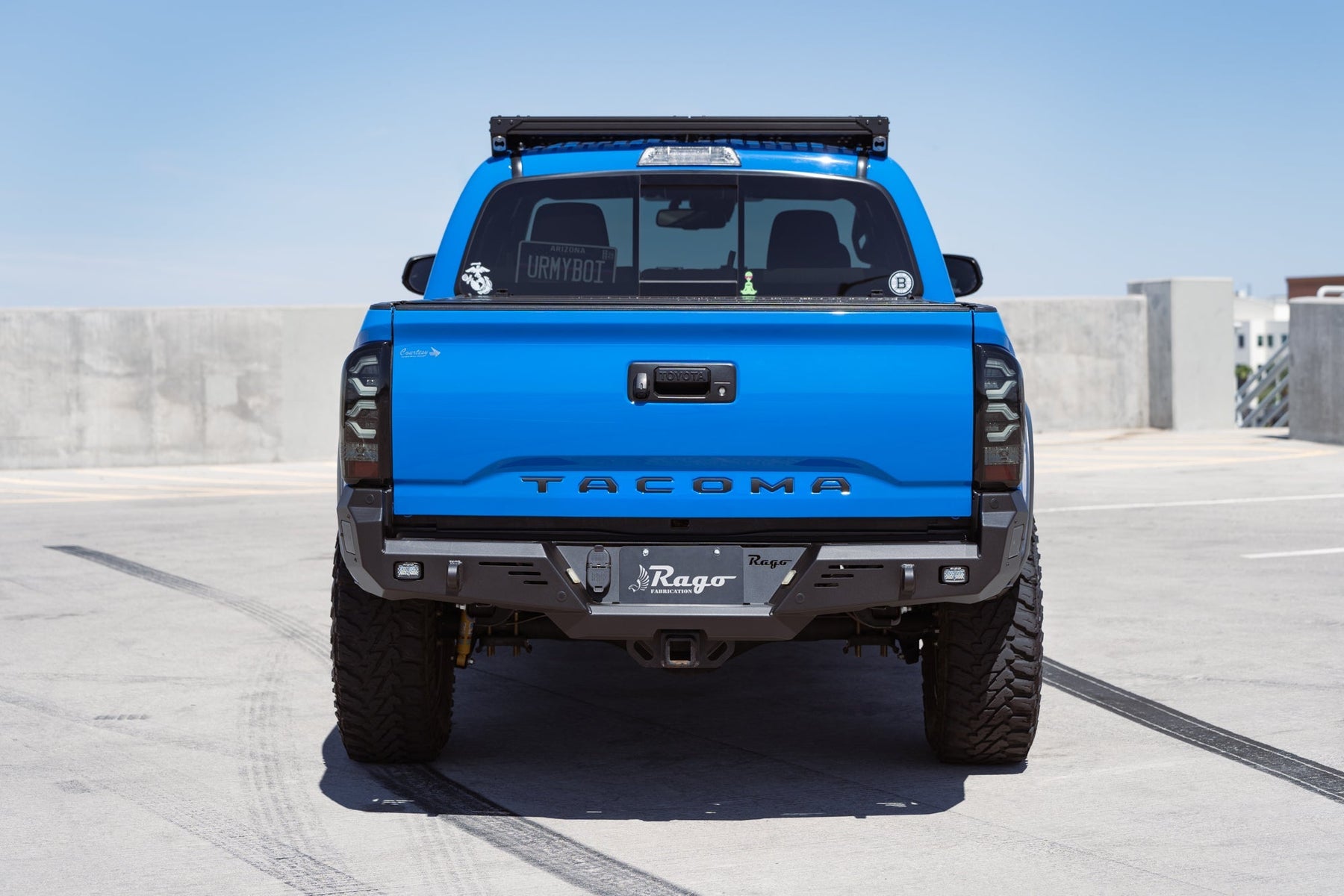 Rago Fabrication High Clearance Rear Bumper for 2016-2023 Toyota Tacoma - Recon Recovery