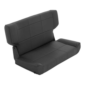 Smittybilt Black Denim Fold & Tumble Rear Seat For 1997-2006 Jeep Wrangler TJ LJ- Recon Recovery
