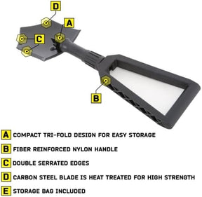 Smittybilt R.U.T. Recovery Utility Tool foldable Shovel - Recon Recovery