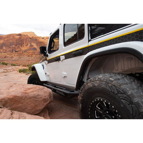 Smittybilt SRC Side Armor with Steps for 2018-2026 Jeep Wrangler JL 4 Door - Recon Recovery