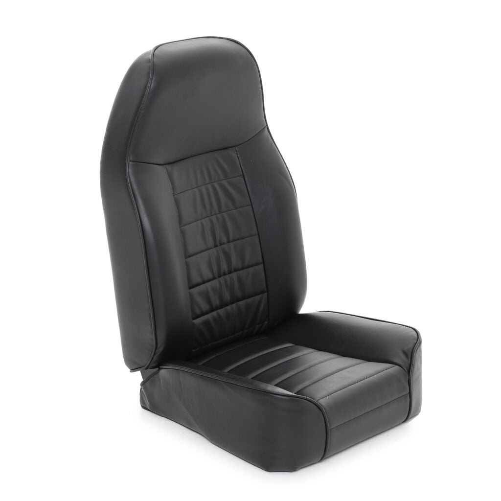 Smittybilt Replacement Black Vinyl Bucket Seat For 1976-2002 Jeep Wrangler CJ7 YJ TJ - Recon Recovery