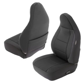 Smittybilt Black Neoprene Seat Cover Set Front & Rear For 1997 - 2002 Jeep Wrangler TJ