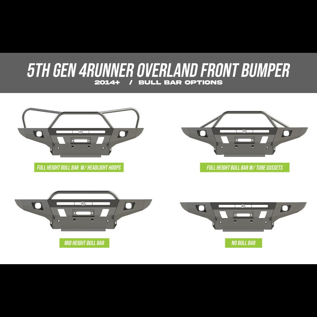 C4 Fabrication Overland Series Front Bumper for 2014-2024 Toyota 4Runner - Recon Recovery