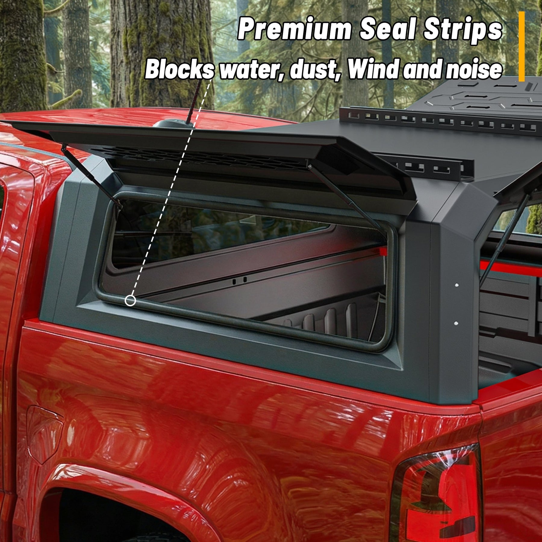 Openroad Aluminum Light Weight Modular Truck Cap for 2023-2026 GM Colorado & Canyon 5ft Bed