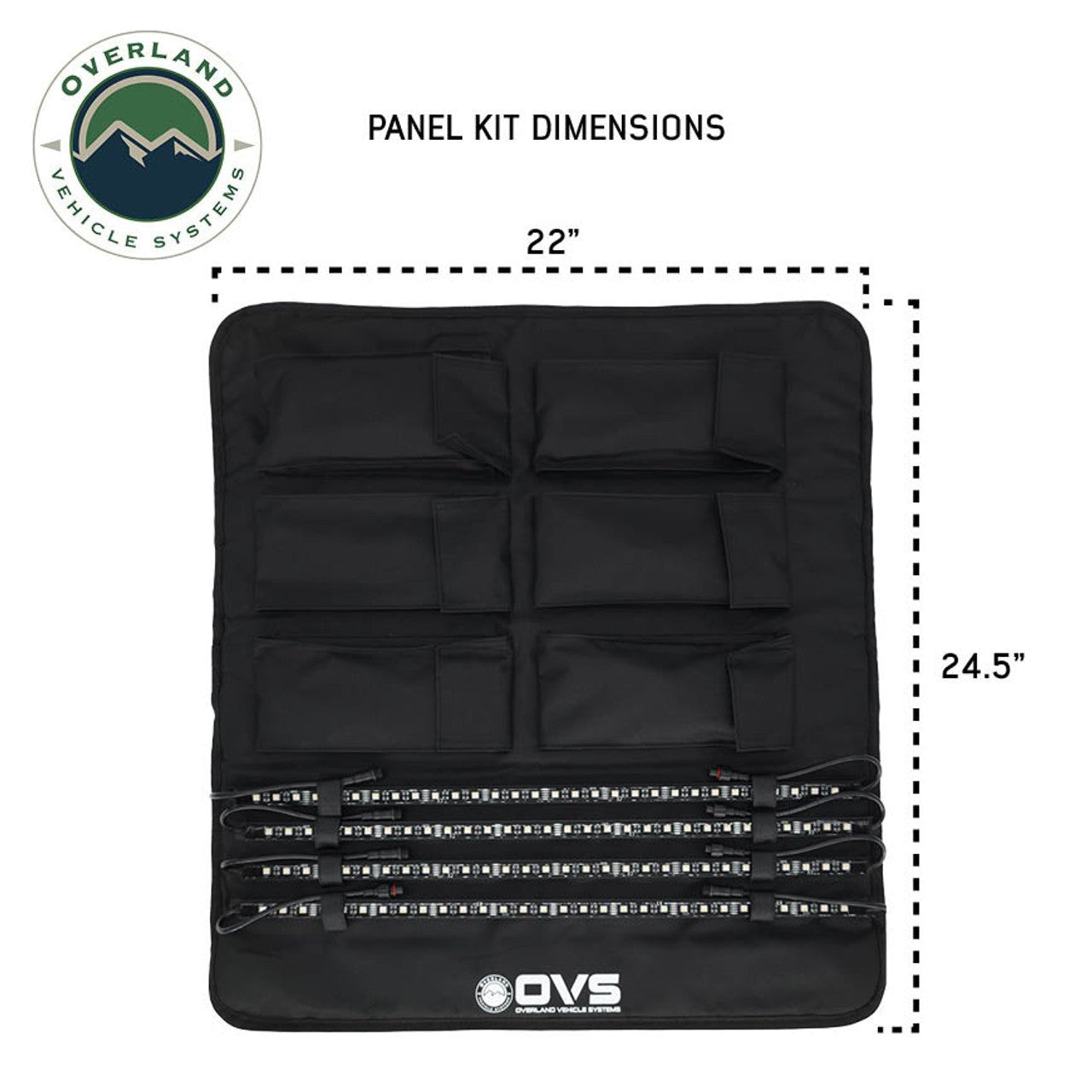 4 Piece Universal Bed Cap & Tent LED Light Kit – Plug & Play RGBWW Camping Lights
