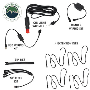 4 Piece Universal Bed Cap & Tent LED Light Kit – Plug & Play RGBWW Camping Lights