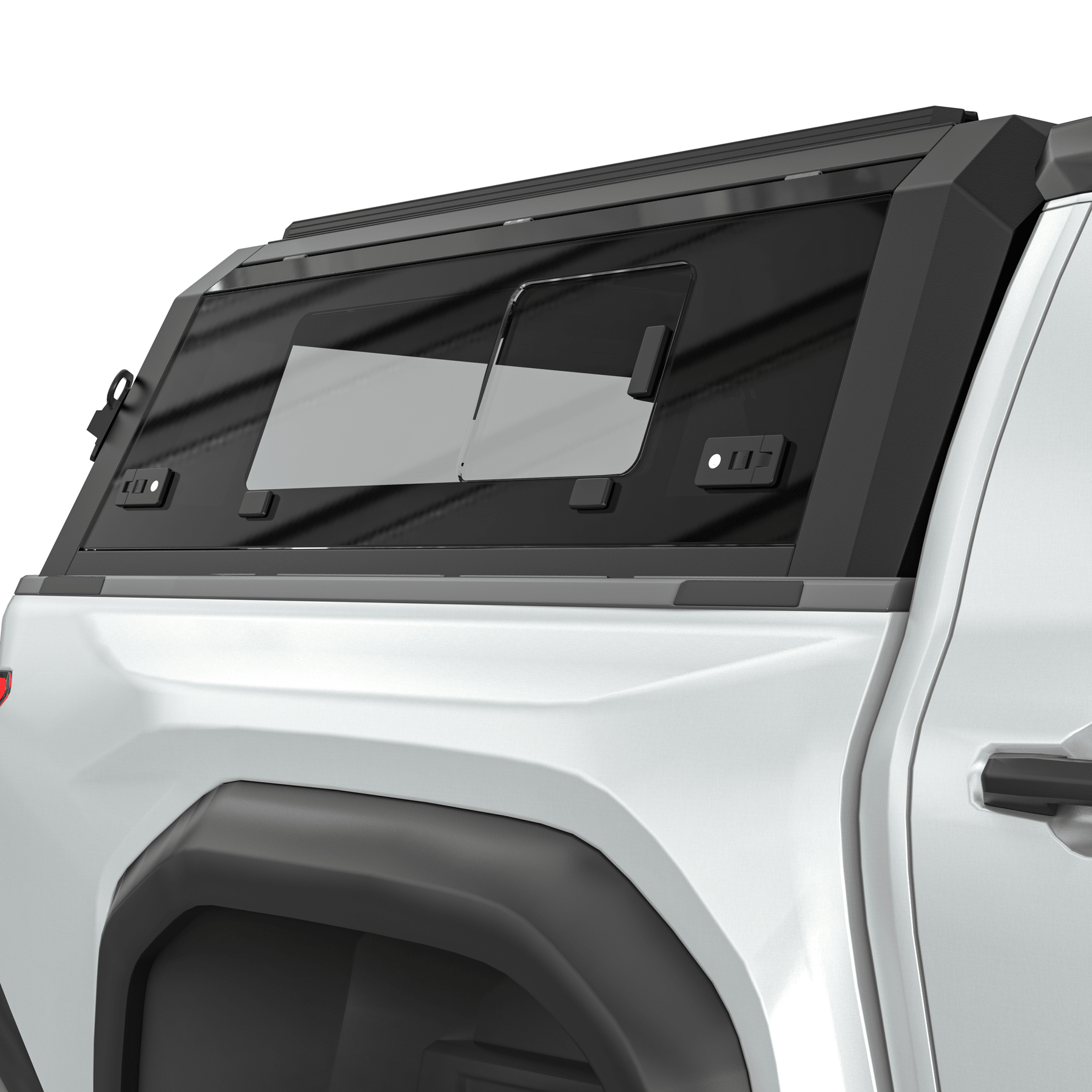 OPENROAD Bolt On Bed Cap with Sliding Side and Front Windows for 2024-2026 Toyota Tacoma
