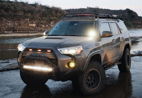 Low Profile Bolt on LED Ditch Light Mounting Brackets For 2010-2024 Toyota 4Runner