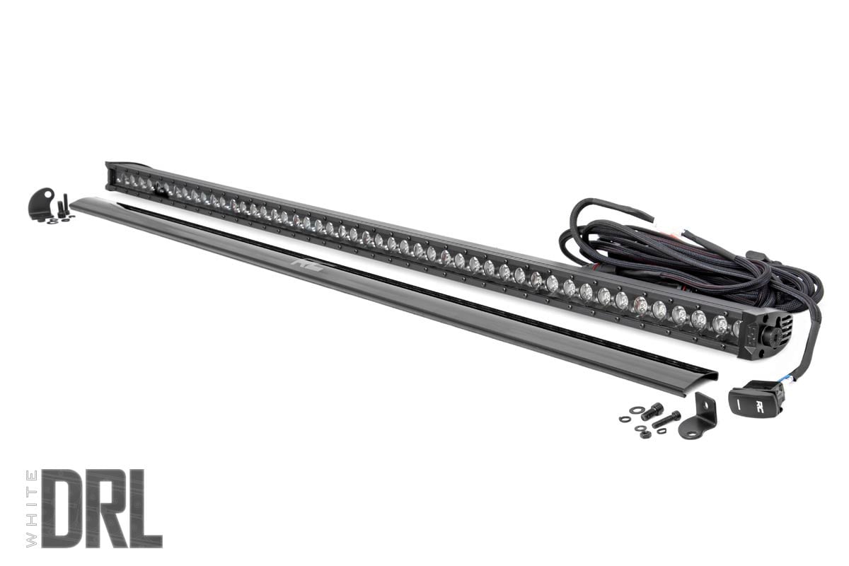 Rough Country 50 Inch Black Series LED Light Bar Cool White DRL