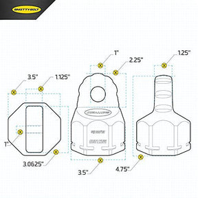 Smittybilt A.W.S. Aluminum Winch Shackle - Recon Recovery
