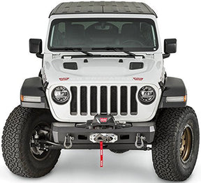WARN Elite Stuby Front Bumper 18-26 Jeep Wrangler JL & Gladiator JT – Heavy-Duty 12,000 lb Rated