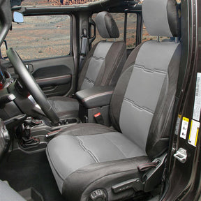 Smittybilt GEN2 Neoprene Seat Cover Set Front & Rear Charcoal For 2018-2025 Jeep Wrangler JL - Recon Recovery