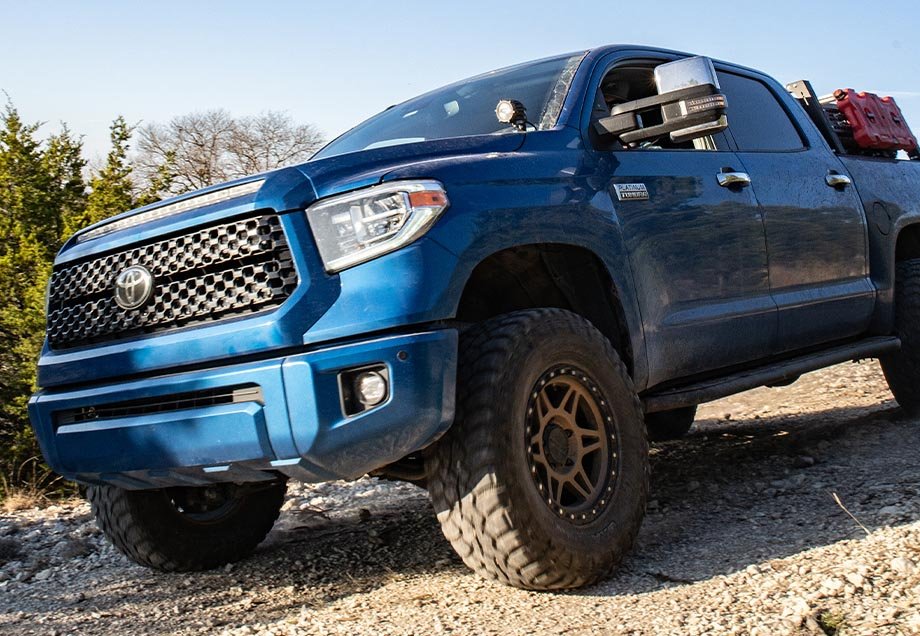 Low Profile Bolt On Ditch Light Mounting Brackets For 2014-2021 Toyota Tundra