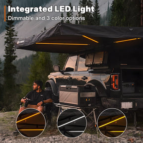 Openroad 270 Degree Free Standing Overland Awning With LEDs & Mounting Hardware