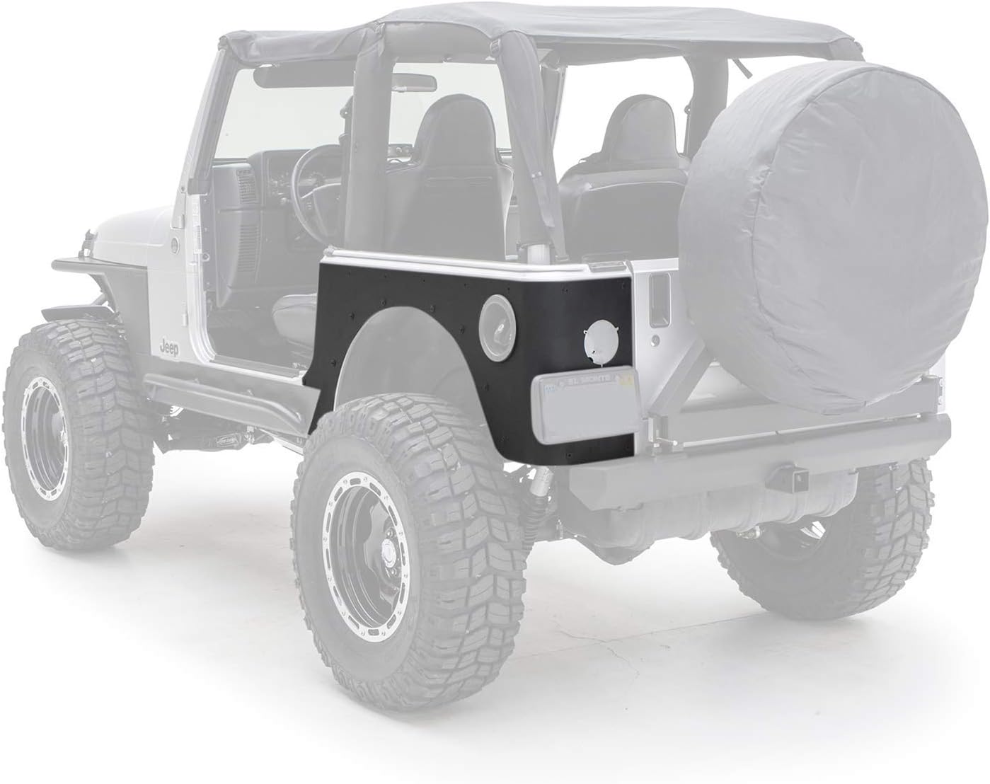 Smittybilt XRC Rear Corner Guards for 1997-2006 Wrangler TJ (Pair) -Recon Recovery