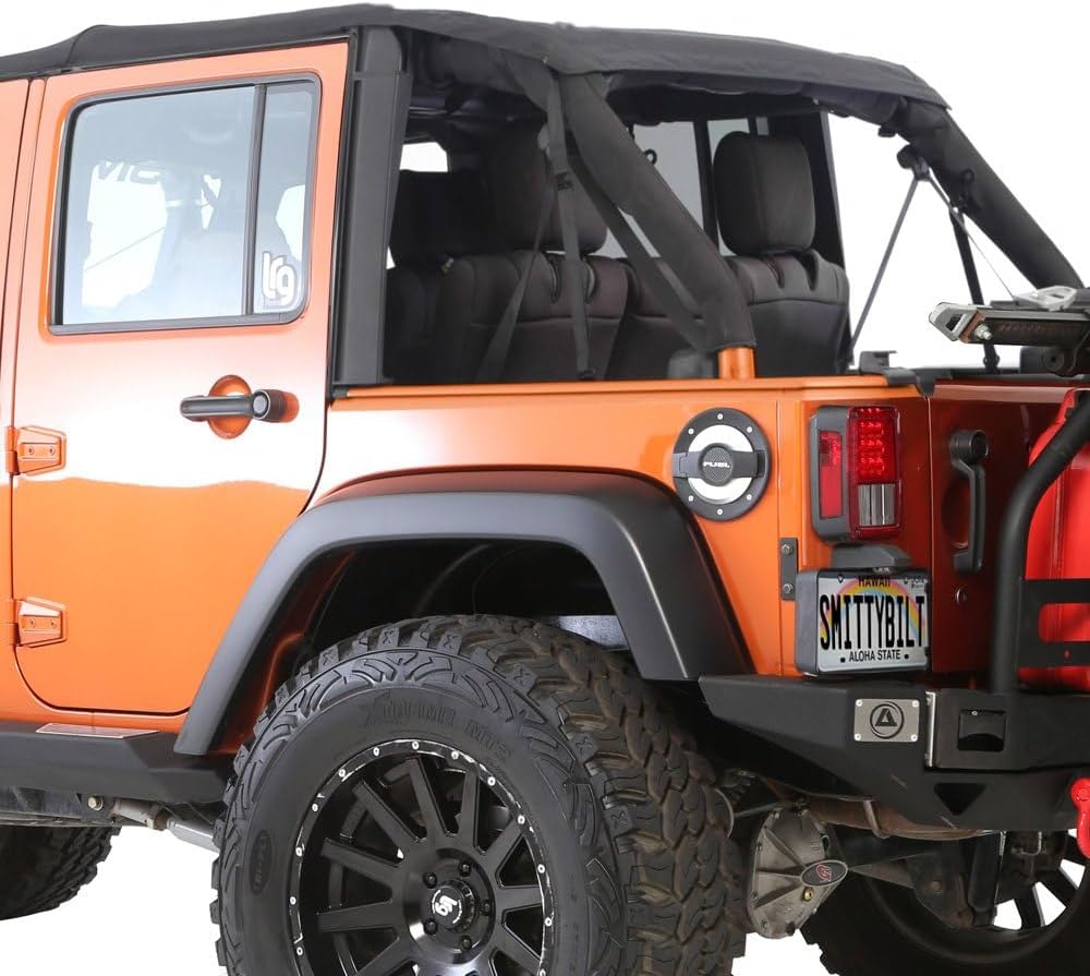 Smittybilt Bowless Combo Soft Top For 07-18 Jeep Wrangler JK 2 Door- Recon Recovery