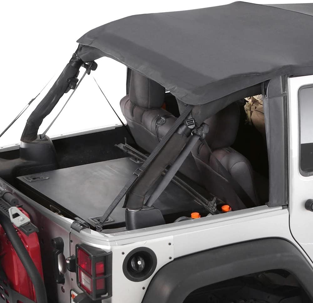 Smittybilt Bowless Combo Soft Top For 07-18 Jeep Wrangler JK 2 Door- Recon Recovery