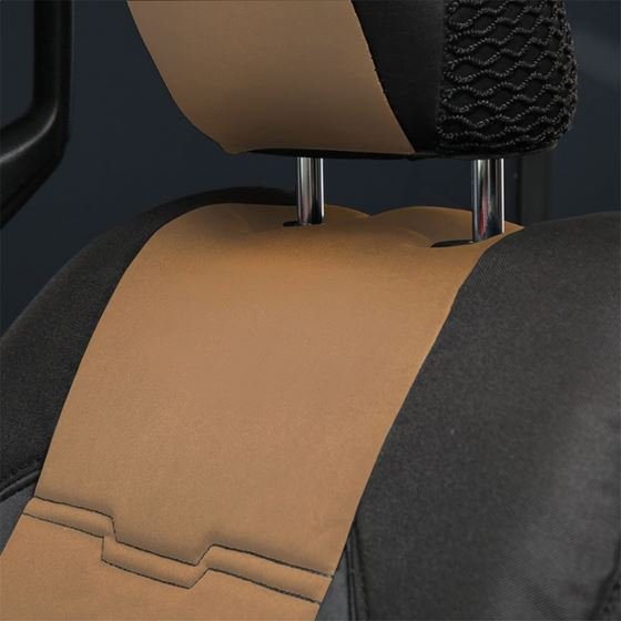 Smittybilt GEN2 Tan Neoprene Seat Cover Set Front & Rear For 2020-2025 Jeep Gladiator JT - Recon Recovery