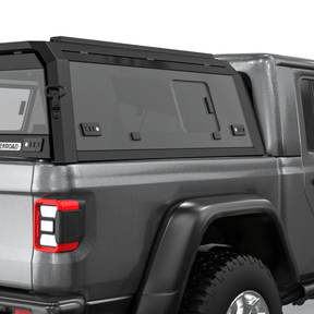 OPENROAD Bolt On Bed Cap with Sliding Side and Front Windows for 2019+ Jeep Gladiator JT
