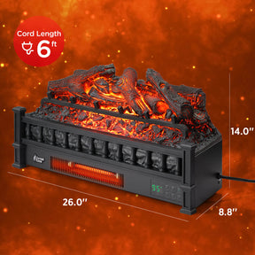 (Open Box) Eternal Flame EF26-LG Electric Fireplace Logs