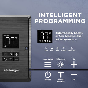 (Open Box) AirSupply BS410 Register Booster Fan