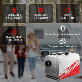 Arcade H8BP Diesel Heater, 8kW Triple Power, All-in-One Compact