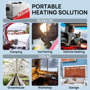 Arcade H8BP Diesel Heater, 8kW Triple Power, All-in-One Compact