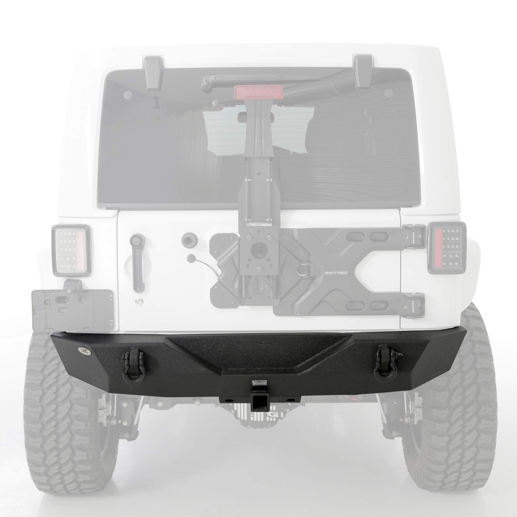 SmittyBilt XRC Gen 1 Rear Bumper with Hitch 2007-2018 Jeep Wrangler JK - Recon Recovery