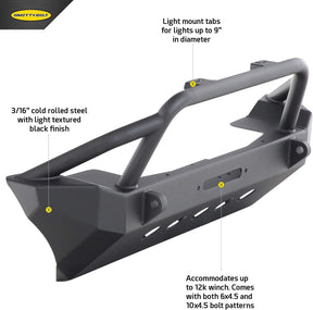 Smittybilt XRC Front Bumper For 2018-2026 Jeep Wrangler JL & Gladiator JT -Recon Recovery