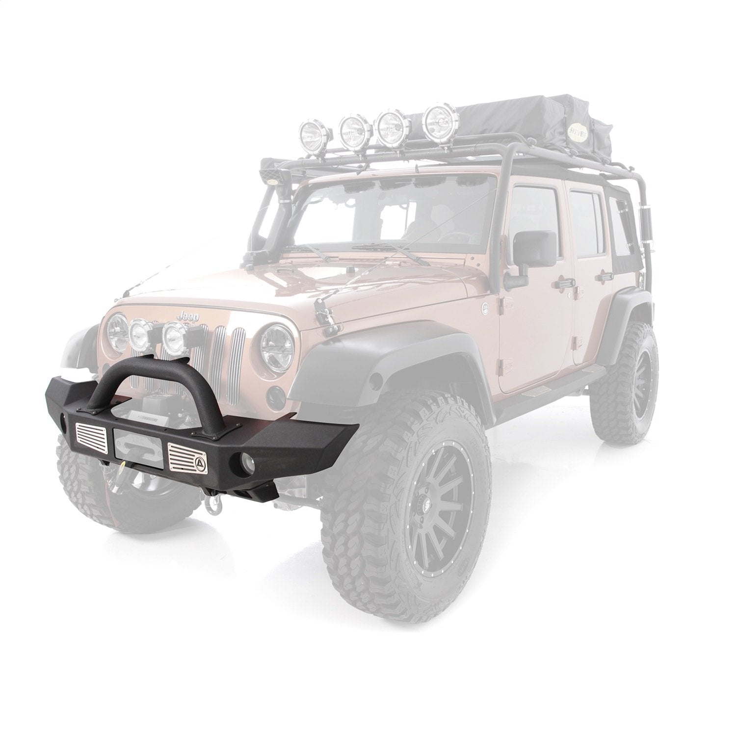 SmittyBilt XRC Atlas Front Winch Bumper for 2007-2018 Jeep Wrangler JK - Recon Recovery