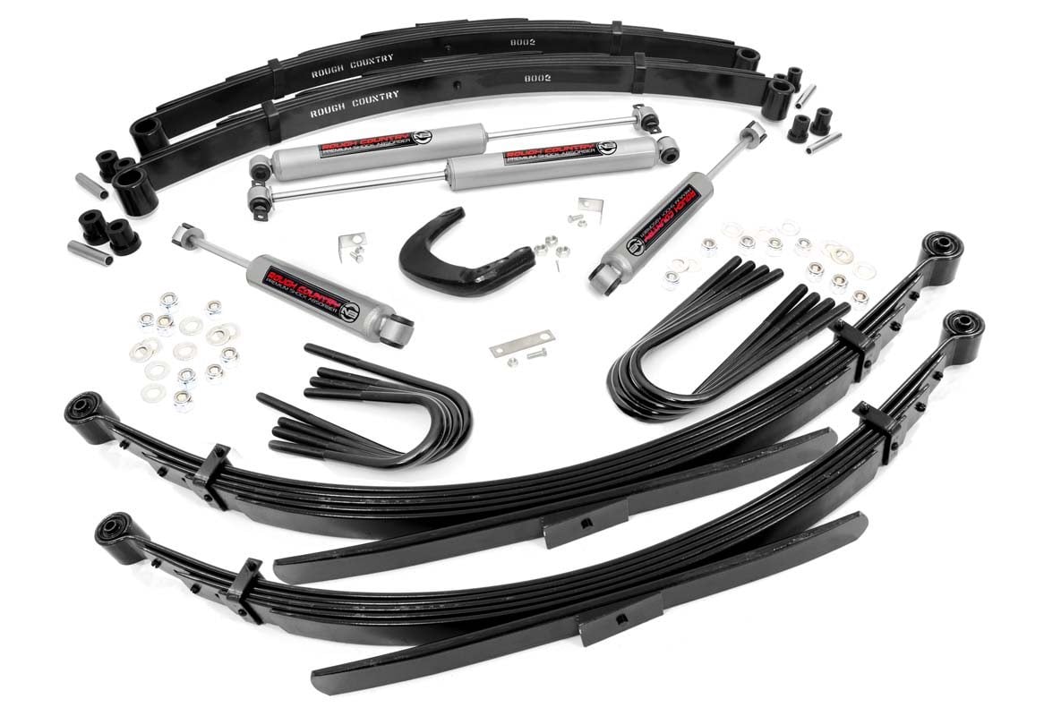 Rough Country 4 Inch Lift Kit for 1973-1976 Chevy/GMC 3/4-Ton Suburban/C25/K25 Truck