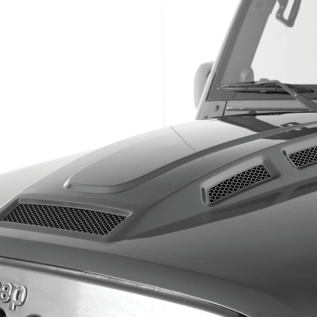 Smittybilt HEMI Style Vented Replacement Hood For 2007-2018 Jeep Wrangler JK - Recon Recovery
