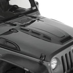 Smittybilt HEMI Style Vented Replacement Hood For 2007-2018 Jeep Wrangler JK - Recon Recovery