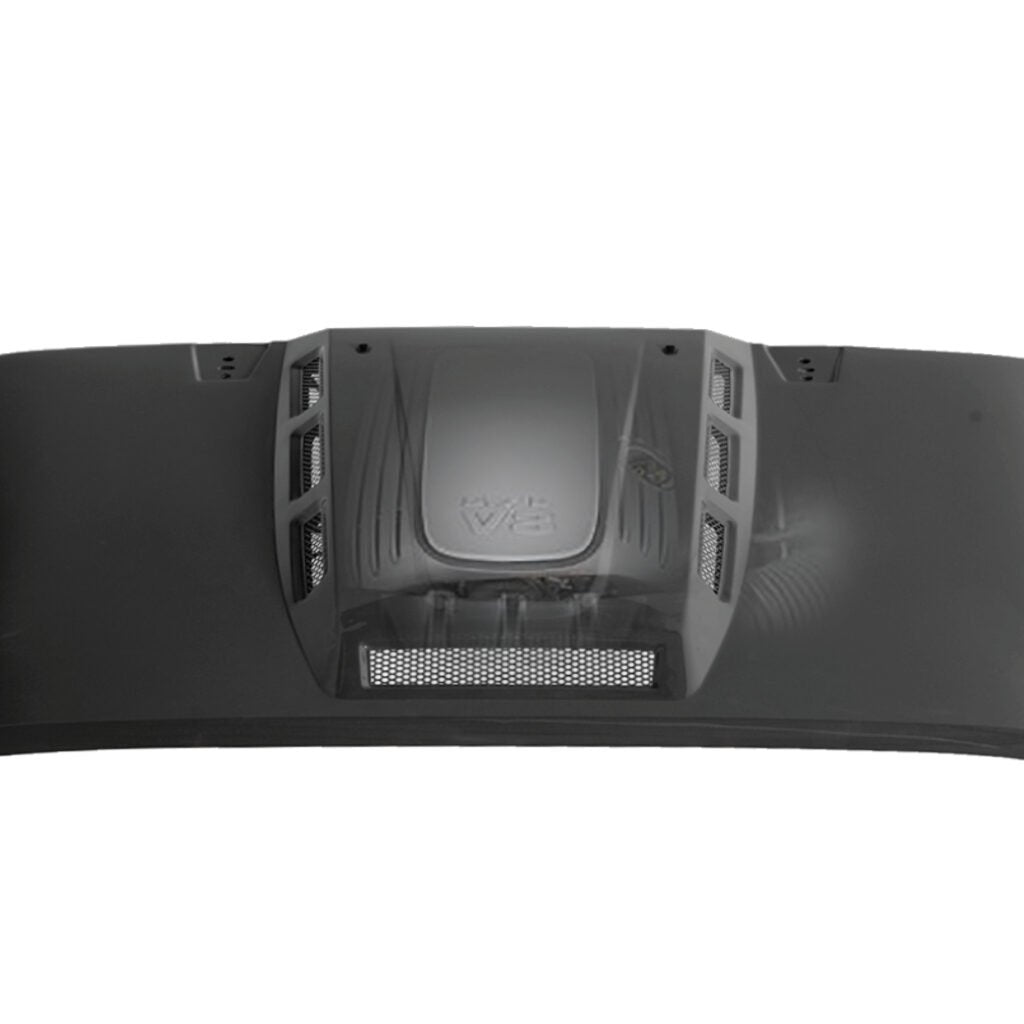Smittybilt HEMI Style Vented Replacement Hood For 2007-2018 Jeep Wrangler JK - Recon Recovery
