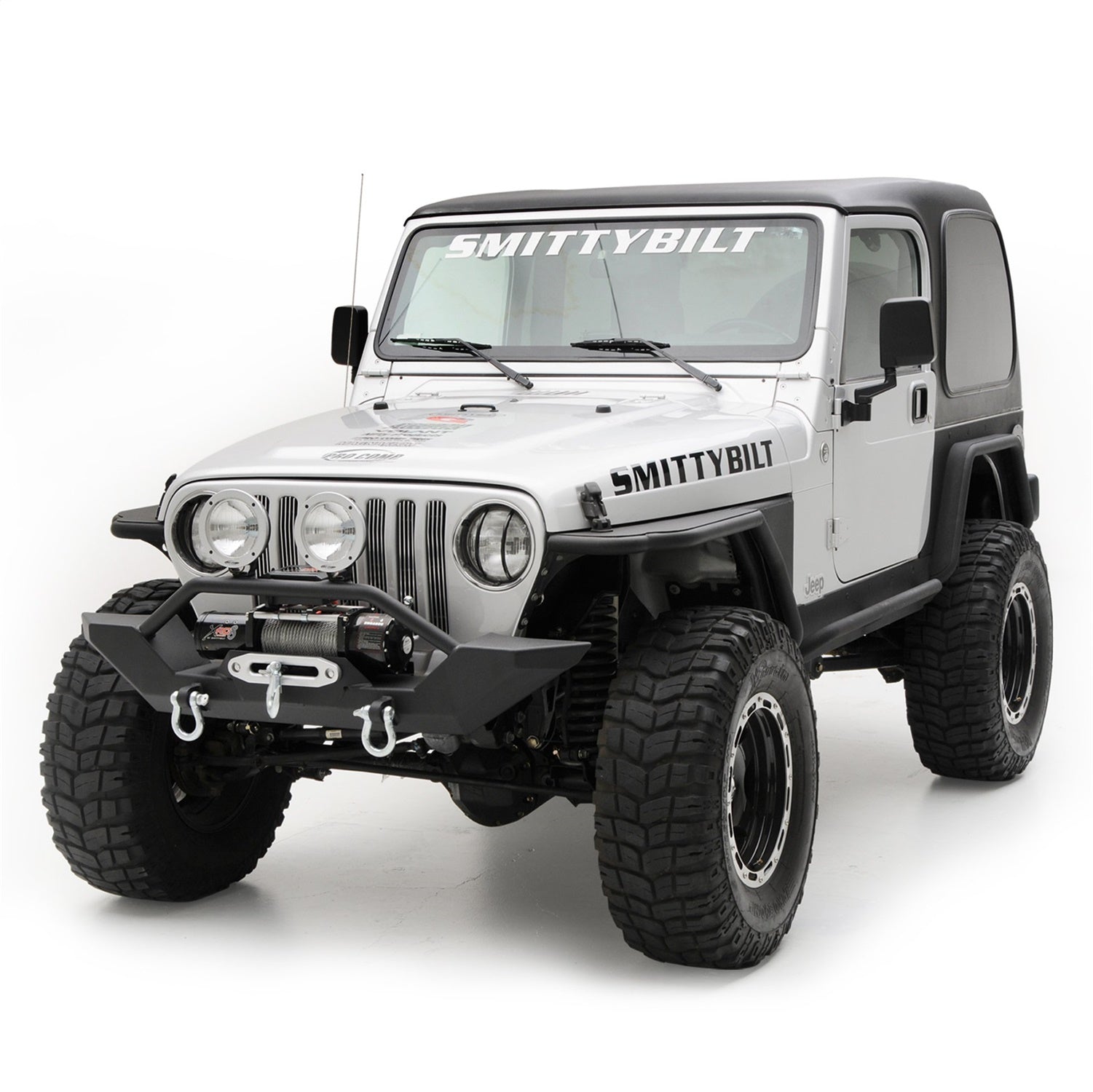 SmittyBilt Rock Crawler Winch Front Bumper for 1997-2006 Jeep Wrangler TJ & LJ