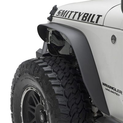 Smittybilt XRC Steel Flat Fender Flare Kit for 2007-2018 Jeep Wrangler JK (Set of 4)