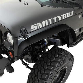 Smittybilt XRC Steel Flat Fender Flare Kit for 2007-2018 Jeep Wrangler JK (Set of 4)
