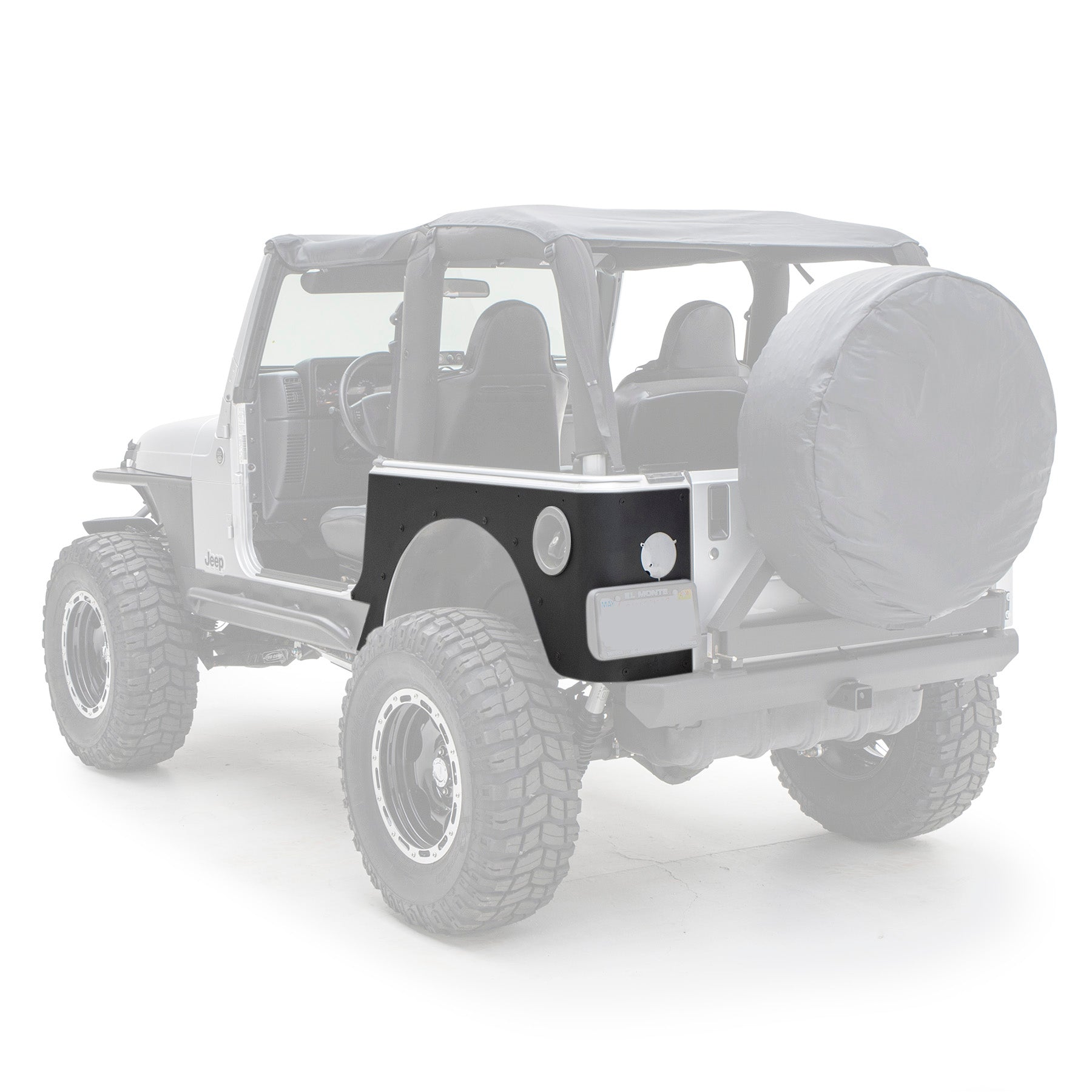 Smittybilt XRC Rear Bolt on Flare for 1997-2006 Wrangler TJ (Pair) -Recon Recovery