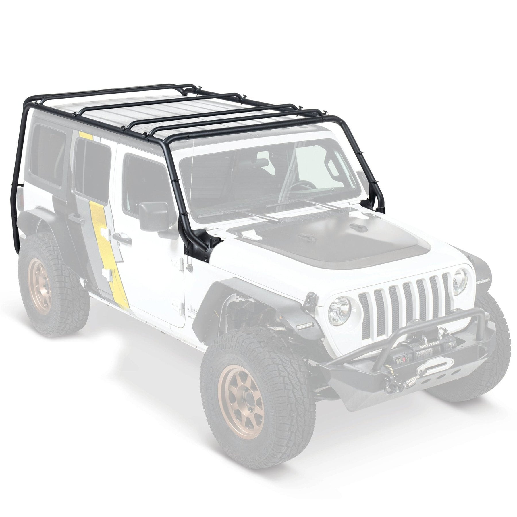 SmittyBilt SRC Complete Roof Rack Exo Frame for 2018+ Jeep Wrangler JL (4 Door)
