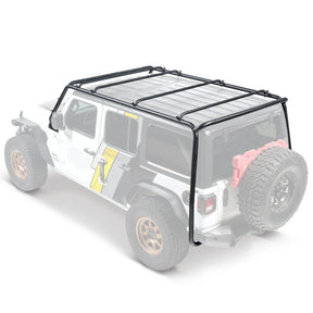 SmittyBilt SRC Complete Roof Rack Exo Frame for 2018+ Jeep Wrangler JL (4 Door)