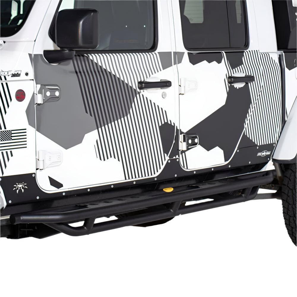 Smittybilt SRC Side Armor Sliders with Step For 2020-2025 Jeep Gladiator JT -  Recon Recovery