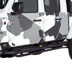 Smittybilt SRC Side Armor Sliders with Step For 2020-2025 Jeep Gladiator JT -  Recon Recovery