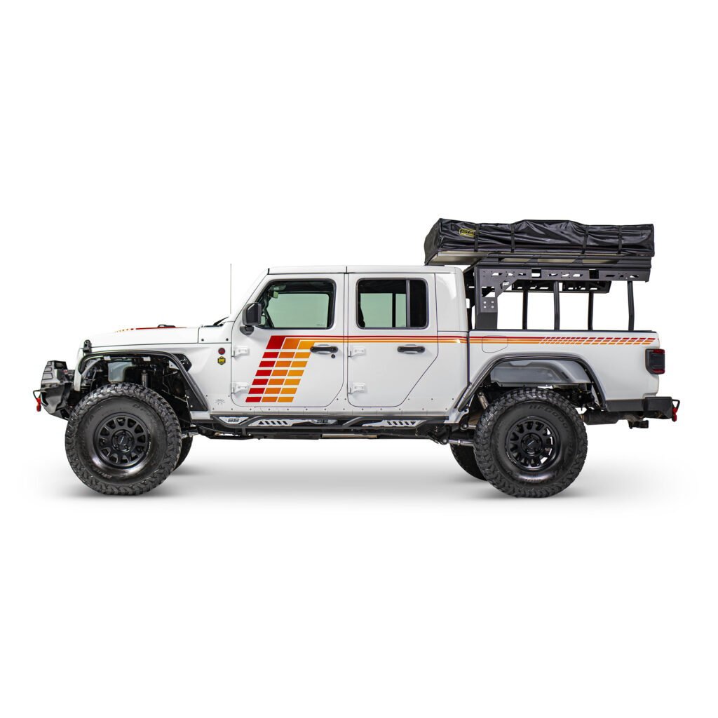 Smittybilt Apollo Sliders With Step For 2020-2026 Jeep Gladiator JT - Recon Recovery