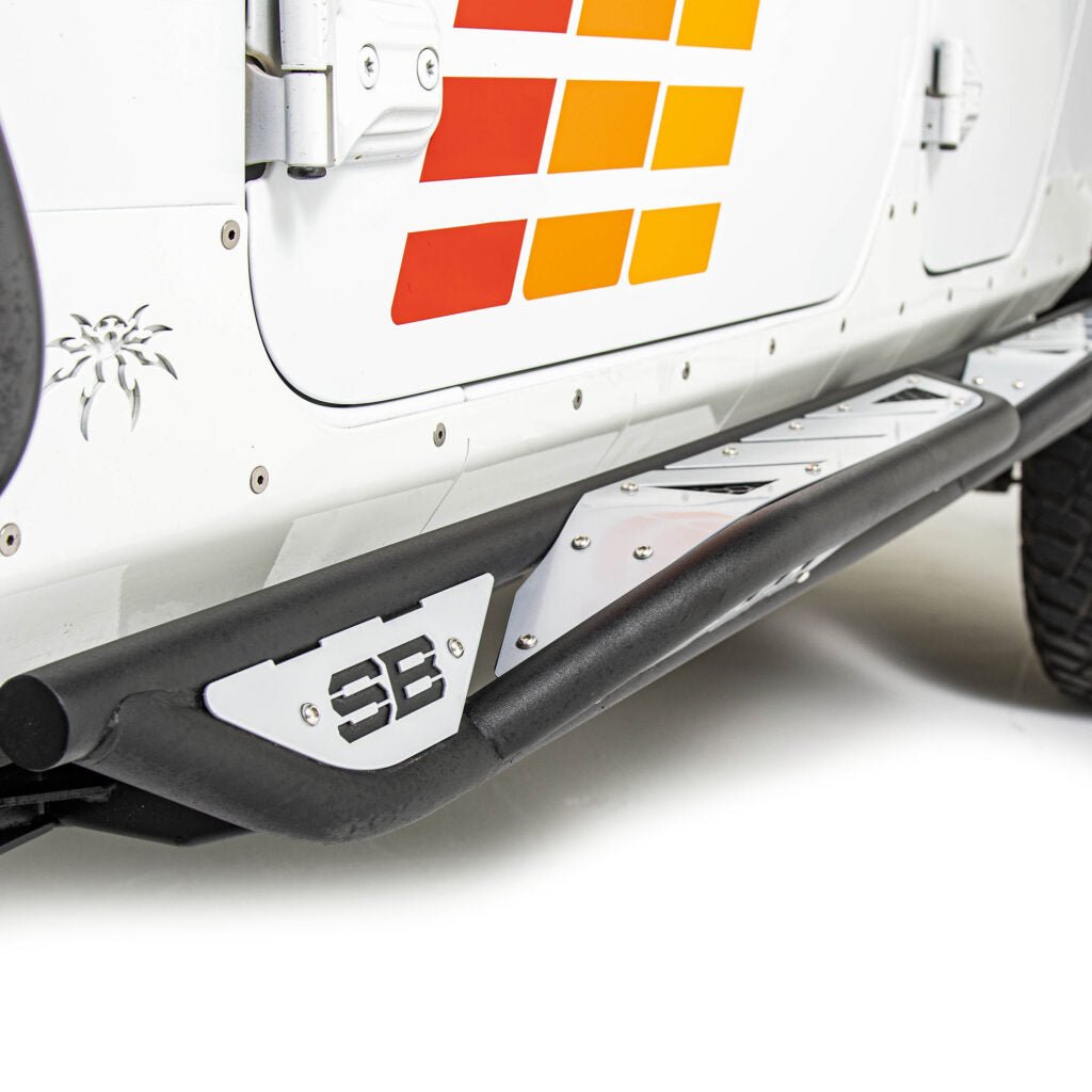 Smittybilt Apollo Sliders With Step For 2020-2026 Jeep Gladiator JT - Recon Recovery