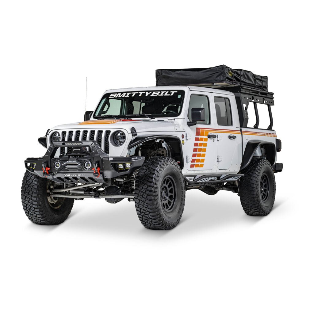 Smittybilt Apollo Sliders With Step For 2020-2026 Jeep Gladiator JT - Recon Recovery