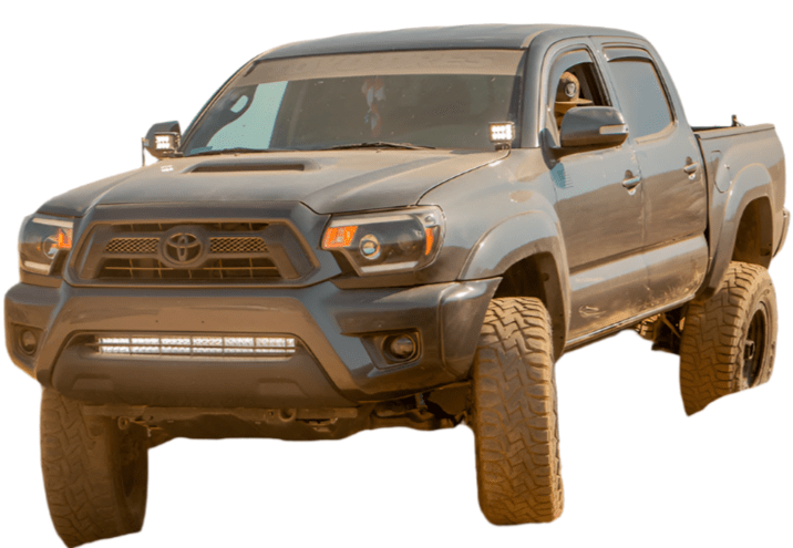 Low Profile Bolt On LED Ditch Light Mounting Brackets For 2005-2015 Toyota Tacoma