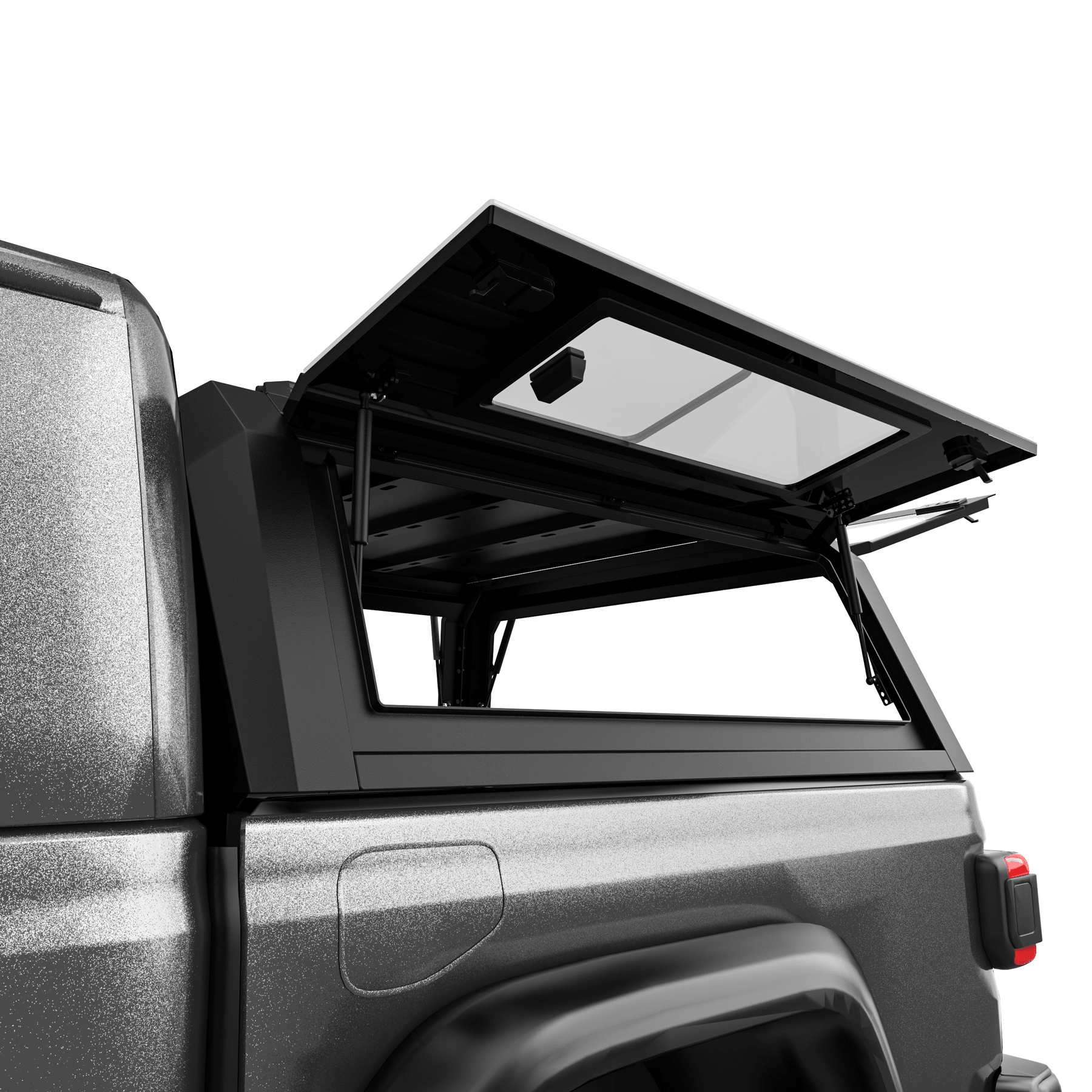 OPENROAD Bolt On Bed Cap with Sliding Side and Front Windows for 2019+ Jeep Gladiator JT